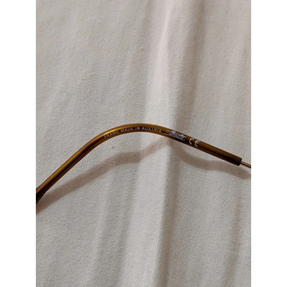 Silhouette Eyeglasses, Frames Only, M6414 /30 V6050,46-19-130, Metal, Austria